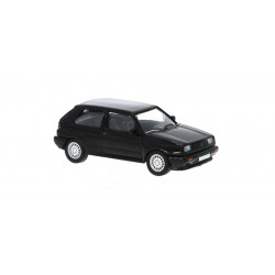 Volkswagen Golf rally, schwarz.