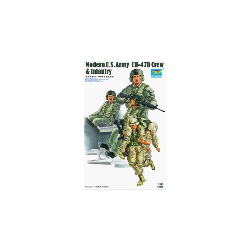 Modern US Army CH-47D Crew & Infantry.