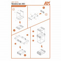 Caja de madera cortada con láser 005 (9 uds).