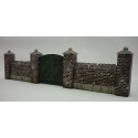 Park wall with gate.