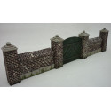 Park wall with gate.