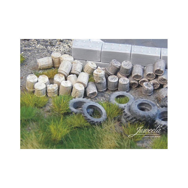 Barriles de madera (x88).