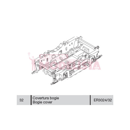 Bogie cover for locomotives series 7800 RENFE.