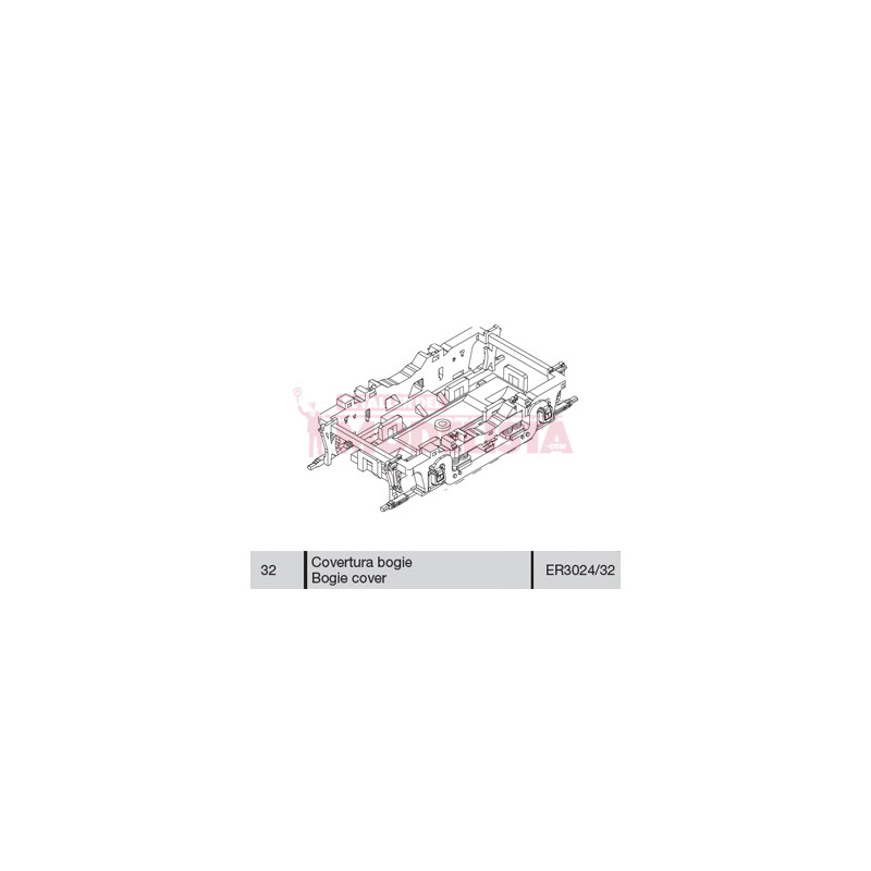Bogie cover for locomotives series 7800 RENFE.