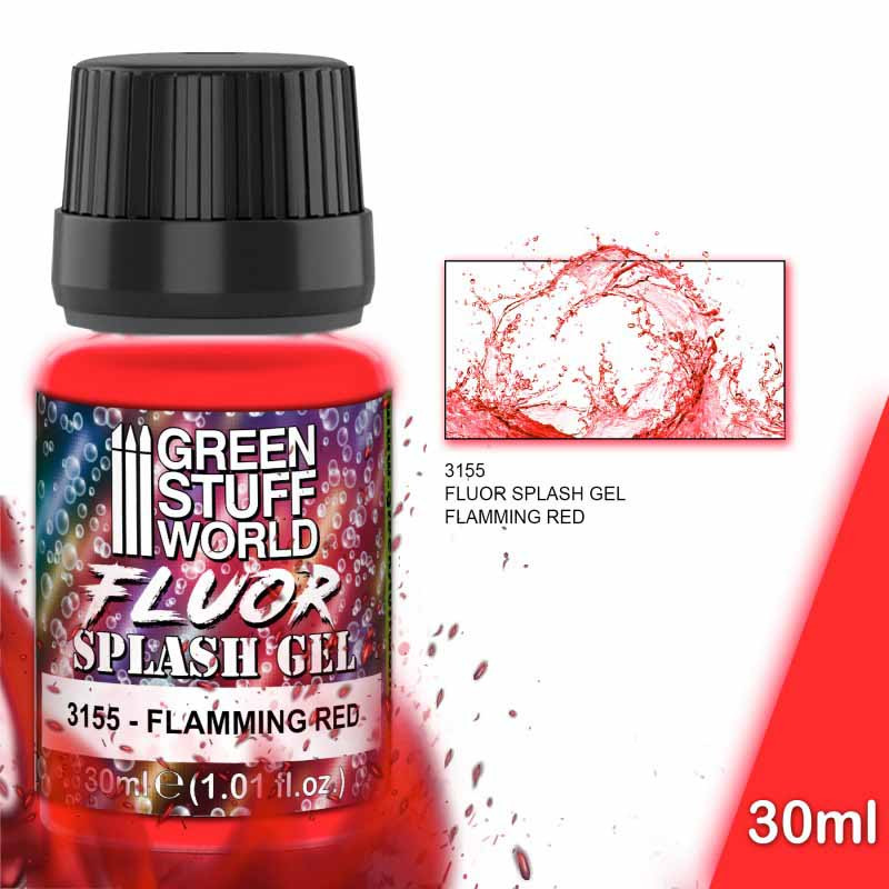Gel salpicaduras- rojo flúor (30 ml). Gel salpicaduras- rojo flúor (30 ml).