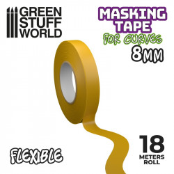 Ruban de masquage flexible - 8 mm.