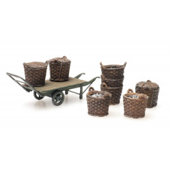 Cargo: fishing baskets with cart.