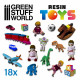 Children toy resin set.