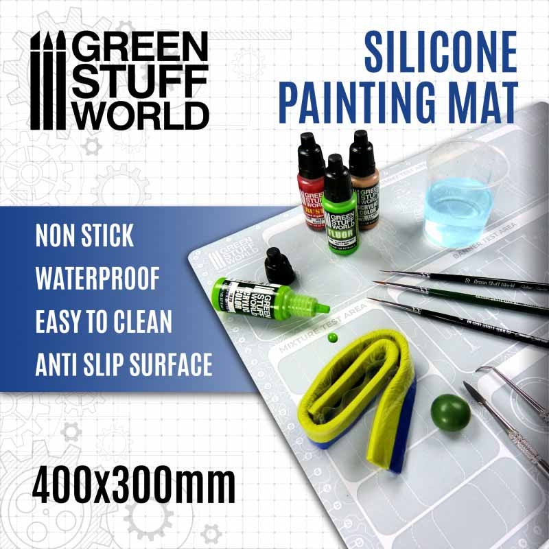 Silicone painting mat 400x300 mm. Silicone painting mat 400x300 mm.