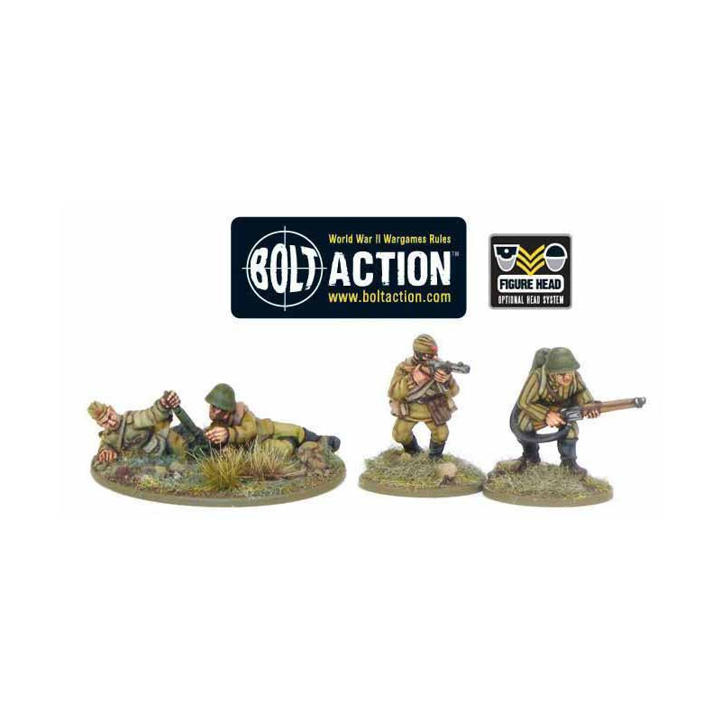 Soviet 50mm light mortar and Flamethrower teams.