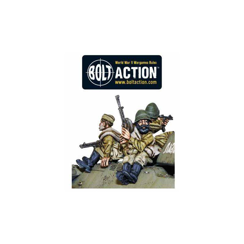 Jinetes de tanques soviéticos. Bolt Action.