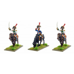 Napoleonic Spanish Mounted Infantry officers.