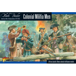 Hombres de la milicia colonial. Black Powder.