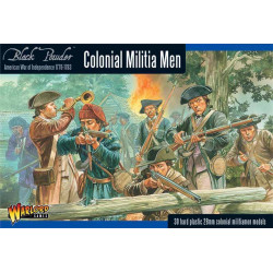 Hommes de la milice coloniale. Black Powder.
