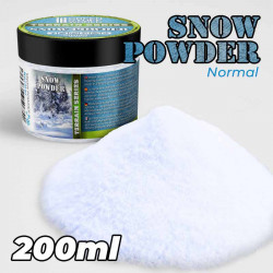 Schnee, normaler Staub. 200 ml.