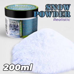 Schnee, realistischer Staub. 200 ml.