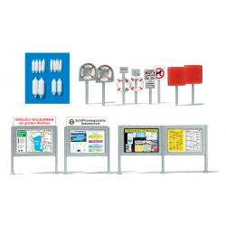 Signalisation de la zone maritime.