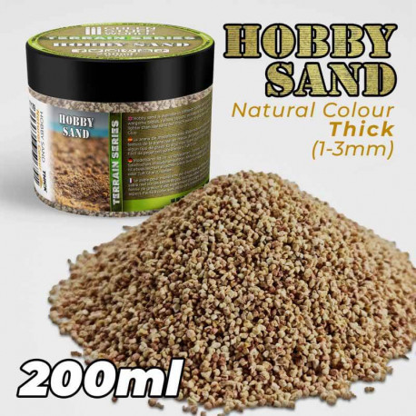 Thick hobby sand. Natural. 200ml.