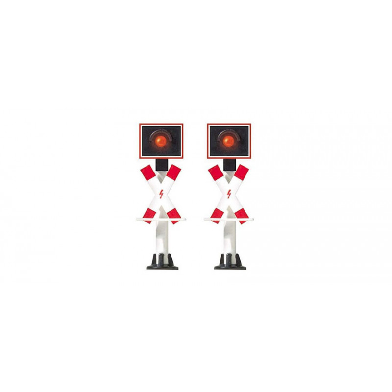 2 crossing signals. 2 crossing signals.