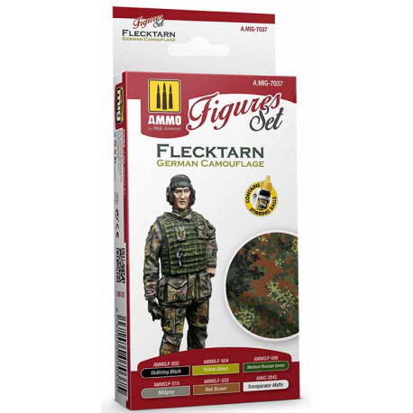 Flecktarn german camouflage figures set.