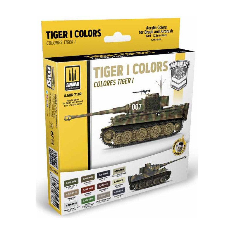 Set colores Tiger I. Set colores Tiger I.
