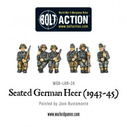 Soldados alemanes sentados. Bolt Action.