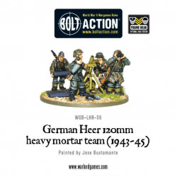 German Heer 120mm heavy mortar team. Bolt Action.