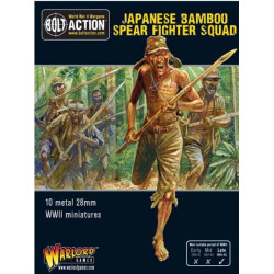 Escouade japonaise de combattants avec des lances en bambou. Bolt Action.