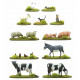 Farmyard animals.