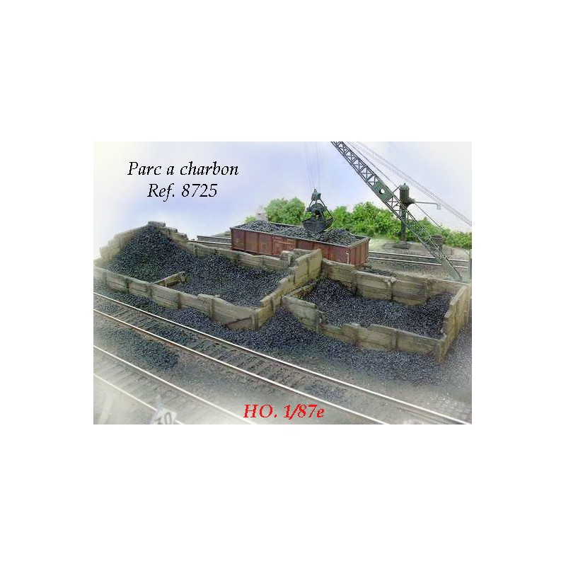 Depósitos de briquetas y foso. PN SUD MODELISME 8725