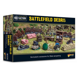 Escombros del campo de batalla de Bolt Action.