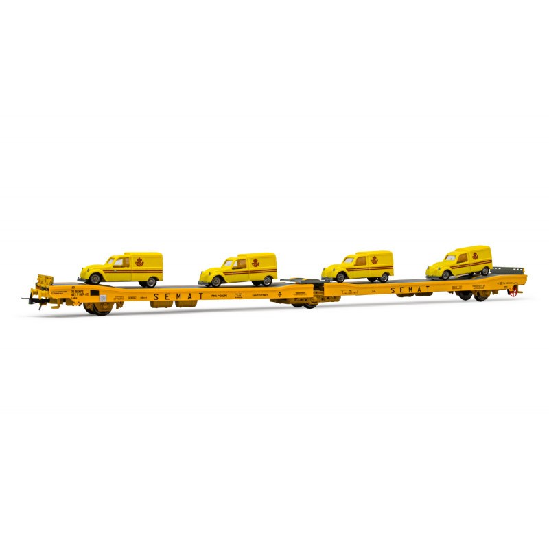 Portacoches Ladks, SEMAK con furgonetas de Correos. Portacoches Ladks, SEMAK con furgonetas de Correos.