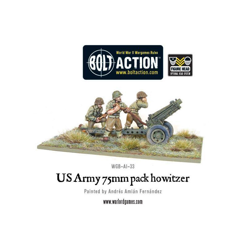 Obús de paquete de 75 mm del ejército de EE. UU. Bolt Action. Obús de paquete de 75 mm del ejército de EE. UU. Bolt Action.