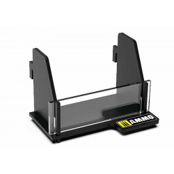 Pequeno sistema de prateleiras modulares.