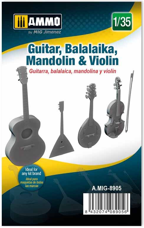 Guitarra, mandolina, balalaika y violín. - El Taller del Modelista SL