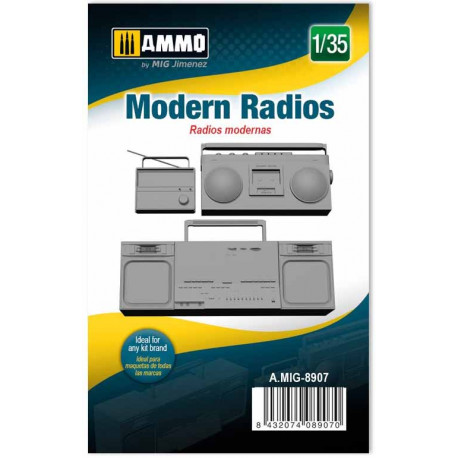 Modern radios.