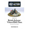 Equipo británico Airborne Vickers MMG. Bolt Action.
