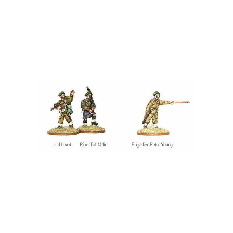 Personajes de comandos británicos. Bolt Action.