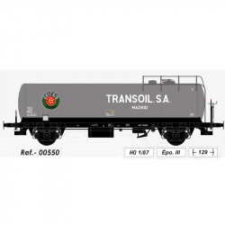 Vagón cisterna Transoil S.A., para transporte de aceite. Vagón cisterna Transoil S.A., para transporte de aceite.