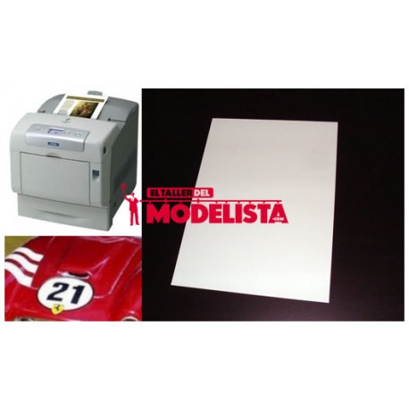 Folio calcomania blanco láser. - El Taller del Modelista SL