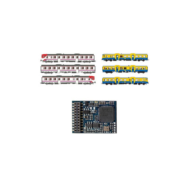 Decoder 21 pins para la 7700 RENFE. ESU ER301/7700