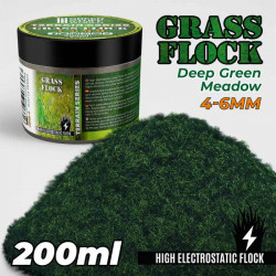Grama eletrostática 4-6mm. Prado verde profundo. 200ml.