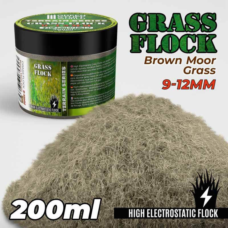 Césped electrostático 9-12mm.Hierba de páramo marrón. 200ml. Césped electrostático 9-12mm.Hierba de páramo marrón. 200ml.