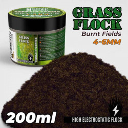 Electrostatic Grass 4-6mm . Burnt fields. 200ml.