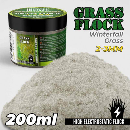 Electrostatic Grass 2-3mm . Winterfall grass. 200ml.