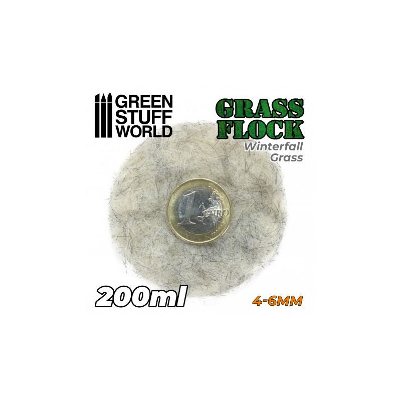 Césped electrostático 4-6mm. Hierba de invierno. 200ml.
