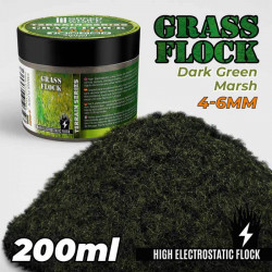Electrostatic Grass 4-6mm . Dark green marsh. 200ml.