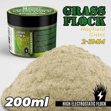 Electrostatic Grass 2-3mm . Hayfield grass. 200ml.