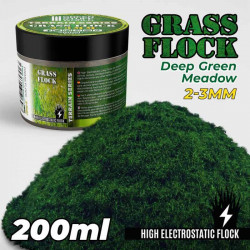 Electrostatic Grass 2-3mm . Deep green meadow. 200ml.