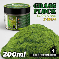 Erba elettrostatica 2-3mm. Erba primaverile. 200 ml.
